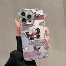 Funda para teléfono (1 unidad). Compatible con toda la serie 16/15/14/13/12/11 (incluidos 13/14 Pro, 15 Plus y 16 Pro). Funda protectora con láser IMD, nuevo diseño colorido con degradado de color, incluye protector de lente y un diseño híbrido clásico resistente a golpes. - Blanco - Ver 6
