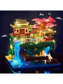 2180 件+微粒积木 - 桃子池主题 - 高难度 - 成人的完美礼物 - 非常适合圣诞节、万圣节和感恩节万圣节圣诞礼物 - 彩色 - 查看 2