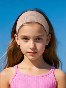 1/4Pcs Girls Fashion Wide Knitted Striped Headband, New 2.76 Inches Width Hairband Hair Accessory For Daily Use