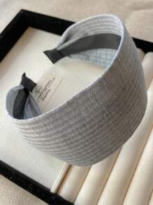 1/4Pcs Girls Fashion Wide Knitted Striped Headband, New 2.76 Inches Width Hairband Hair Accessory For Daily Use
