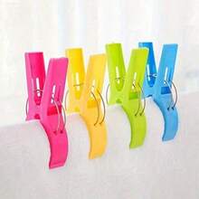 8/4/1pc Large Beach Towel Clip, Beach Chair Clip, Plastic Clip, Cruise Beach Chair Towel Clip, Hanger, Windproof Chair Clip, And Quilt Drying Clip - Plastic Clips For Outdoor Use To Prevent Your Towels From Being Blown Away - Multicolor - View 15