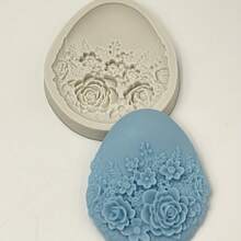 Plumeria Flower Hanging Plate DIY Handmade Fragrance Gypsum Multifunctional Silicone Mold - Gray - View 5