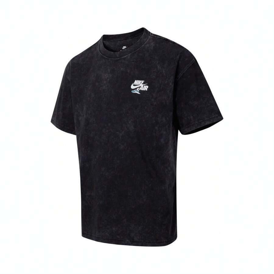 Nike Men's AS U NSW TEE OC FB GFX FW CULT Short Sleeve T-Shirt, Knitted Collarless Short Tee THQ9276-010 - Black - View 1
