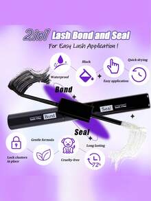 MEM DIY睫毛嫁接套装，770D卷翘单根睫毛嫁接套装，包含镜子、睫毛收纳盒、睫毛胶水和卸妆液、镊子、睫毛刷，适合初学者、旅行、日常佩戴、婚礼、约会、派对、节日等场合，也是圣诞节/万圣节/送礼佳品。 - 黑色 - 查看 6