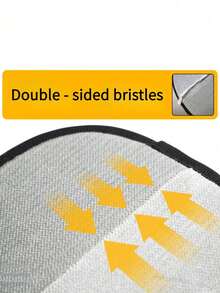 升级版大型宠物静电除毛手套 - 黑色聚丙烯猫咪美容手套，带黄色装饰，24.99厘米 X 17.98厘米，高效去除猫狗毛发和皮屑，必备宠物美容工具 | 时尚宠物配件 | 耐用护理手套，宠物美容手套 - 彩色 - 查看 4