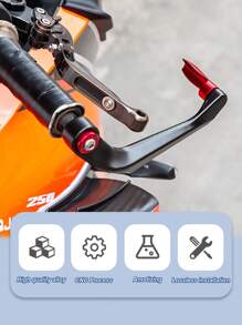 CNC Aluminum Motorcycle Handguards – Brake & Clutch Lever Protection, Carbon Fiber Texture Finish, Universal Fit For Off-Road Bikes, Scooters & Street Vehicles, Easy Installation, Durable Hand Protectors For Riders,Motorcycle Modification Protection Bar - Multicolor - View 4