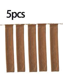 1pc Velvet Hand Fan Pouch With Drawstring - Protective Long Fabric Sleeve Storage Bag For Rave Folding Hand Fans, Portable Fan Protector Gift Bag, Gift Wrap Storage,The Best Gift For Friends And Classmates