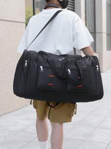 Bolsa de Viagem Multiuso de Grande Capacidade, Alça Destacável e Ajustável, Adequada para Viagens, Férias, Esportes e Fitness, Bolsa de Armazenamento de Roupas para Acessórios e Materiais Escolares