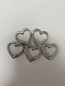 Metal Heart-Shaped Ring Buckle, Spring Clasp For Bag, Clothing Accessory - Multicolor - View 16