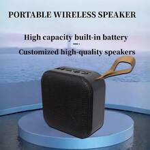 Mini Speaker, Bluetooth Speaker, High-Fidelity Stereo | Wireless 5.3 | Compact Outdoor Audio System | Supports TF Card/AUX Input | Suitable For Hiking, Cycling, Camping, Beach Parties And Party Gifts | Compatible With Smartphones, TVs, Tablets And Other Devices - Black - View 5