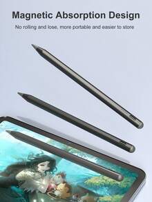 适用于 iPad (A16) 11 英寸第 11 代(2025 款)的触控笔,带 LED 电源指示灯,兼容 2018-2025 年款 iPad,可更换笔尖设计,兼容 iPad 6 (9.7 英寸),配备 Type-C 充电线,兼容 iPad 第 10 代,双击顶部即可开机/关机,适用于 iPad 9/8/7 (10.2 英寸)、Air4/5/11 (M2/M3) 和 Pro 11 (2018/2020/2021/2022),90mAh 电池,支持倾斜和加粗功能。 - 黑色 - 查看 5