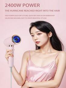 Lightweight Ionic Hair Dryer With Diffuser, 2000 Watts Fast Drying Blow Dryer With Diffuser And Concentrator, Compact Lightweight Low Noise Hair Dryer For Women And Men