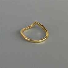 VKHK Bộ 3 chiếc/Bộ nhẫn trang trí bằng đá Zirconia lấp lánh sang trọng, thích hợp cho phụ nữ làm quà cưới/quà tặng - bộ nhẫn - Xem 7