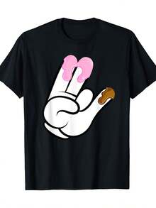 Funny Humorous T-Shirt For Adults - 100% Cotton - 220g - Black - View 7