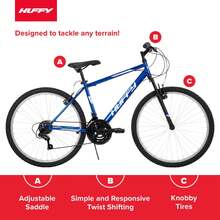 26" Rock Creek Mountain Bike, Fits Riders 5'0"+, Blue, Adult, Men's Paired With A 3-Piece Steel Crank For Superior Riding Performance. - Blue - View 6
