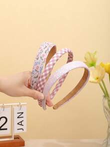 1/3pcs Glitter Headband, Sparkly Wide Hairband For Girl, Makeup Washing Fastening Hair Clip, Shiny Hair Accessories, Suitable For Daily, Casual, School Use - Multicolor - View 21