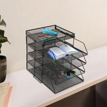 SENDERPICK 5-Layer Paper Letter Tray Desk File Organizer Stackable Desk File Document Organizer - 24.5*33*28.2cm - View 7