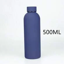 Taza de boca estrecha de acero inoxidable estilo estadounidense de 17/25oz500/750ml, botella de agua aislada al vacío portátil, termo deportivo con gran capacidad para senderismo y escalada, ideal para fiestas y regalos, de vuelta al colegio