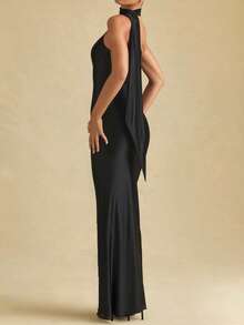 Sexy Bodycon Halter Asymmetric Mermaid Cocktail Party Dress, Halloween Party Dress