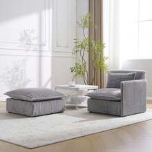 Futons - LIGHT GREY + Fabric + 2 Seat1 - View 9