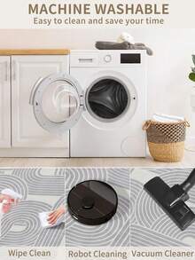 1 peça de tapete cinza, estilo minimalista moderno, tapete de corredor, 900g/m², 0,5cm de espessura, antiderrapante, lavável à máquina, decoração para casa, sala de estar, cozinha, corredor, quarto, sala de jantar, escritório, todas as estações