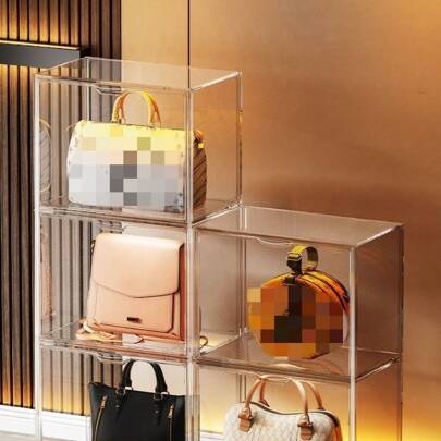 1 件多功能透明亚克力收纳盒 - 防尘展示盒，适用于模型、工具和书籍 | 透明整理盒、产品展示架、包袋收纳、玩具收纳、鞋子收纳、化妆品收纳