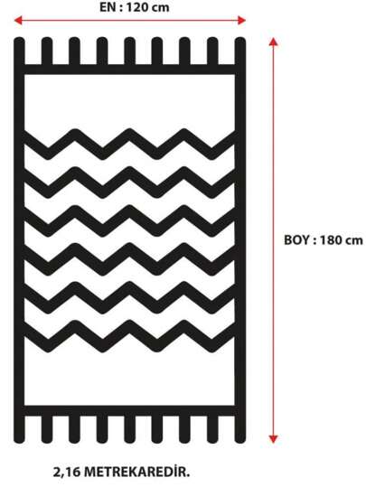 Aksu Non Slip Base Tapijt 120x180 Cm 100% Polyester Made In Turkey view 4