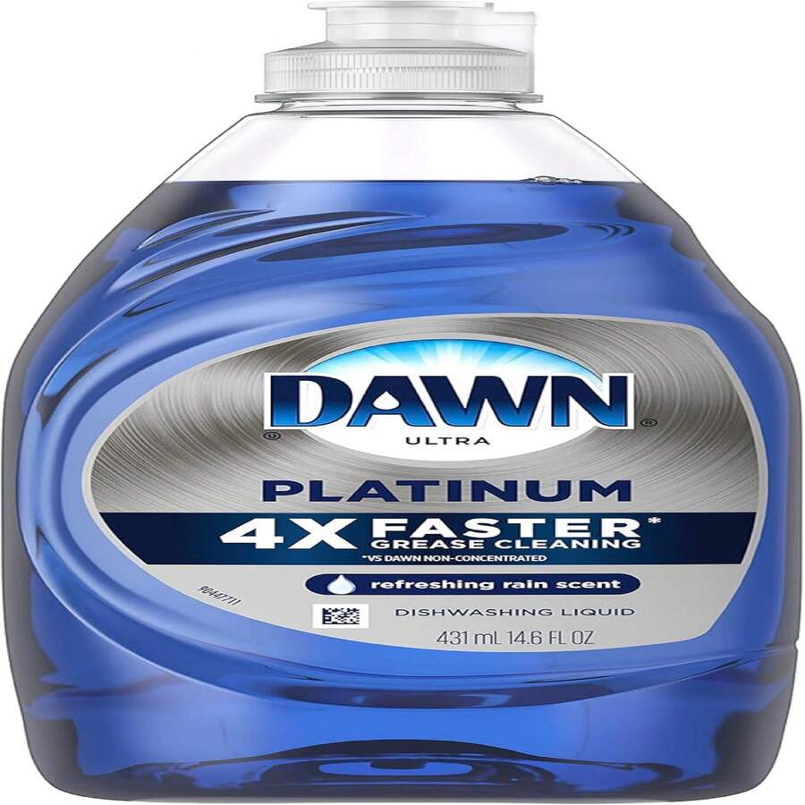 Dawn Platinum Dishwashing Liquid Dish Soap, Refreshing Rain Scent, 14.6 Fl Oz, Holiday Cleaning Aid, New Year Kitchen Restock - Màu xanh lam - Xem 1