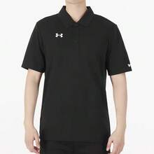 Camisa polo de manga corta con cuello de Under Armour, de secado rápido y transpirable - Negro - Ver 2