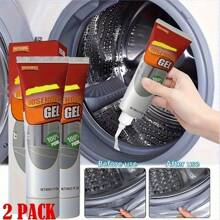JAYSUING 2pcs Household Cleaning Gel, Refrigerator And Washing Machine Seal Stain Cleaner, Multi-Purpose Decontamination Gel, Suitable For Sink, Bathtub, Toilet Seal Stains, Bathroom/Kitchen Stain Cleaning, Used To Remove Stubborn Stains In Bathtub Seals / Product Fully Upgraded / New And Old Models Randomly Shipped / 10g More On Original Weight As Bonus For Customers, Price Remains The Same, Product Effect Consistent And To Use