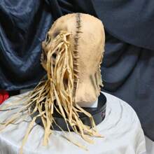 1 Stück Halloween Maske aus natürlichem Latex wiederverwendbar, gruselige Vogelscheuchen Maske, Horrorhaus, Party Rollenspiel Kostüm Accessoire Ferienfest Kostümparty Requisite