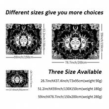 1 Stück Digital bedruckter Wandbehang aus Polyester mit Sonnengottmuster, Halloween Wandbehang, geeignet für Wohnzimmer, Schlafzimmer Wanddekoration, Camping Dekoration, Ganzjahreswandbehang