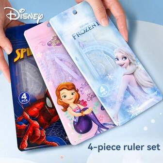 Disney 1 stuk, bevroren linialen, rechte linialen, linialensets, acryl linialensets, vierdelige linialensets, studielinialensets, schildermeetinstrumenten, meetbenodigdheden voor studenten