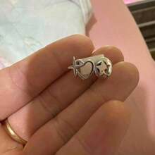 THATBOY 1pc/2pcs/4pcs/Set New Hip Hop Shiny Tooth Grillz, Star Cubic Zirconia Tooth Caps, Micro-Inlaid Upper & Lower Teeth Grillz, Unisex Jewelry - Multicolor - View 12