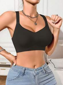 3Pcs Women's Solid Color Wireless Lingerie Bra For Summer Casual-Comfy With Lift Support - Multicolor - View 2