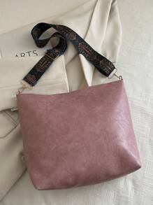 2026 Summer New Fashion Handbag, Shoulder Bag, Tote Bag, High-Quality Commuter Bucket Bag For Women - Pink - View 8