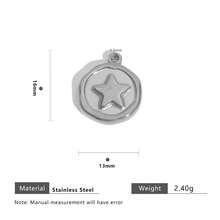 5pcs/Set Stainless Steel 18K Gold Plated Multi-Element Pattern Pendant, Suitable For DIY Jewelry Making And Women's Daily Wear - Pendants - View 19