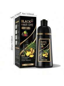 4 In 1 Herbal Hair Color Shampoo - Gentle And Non-Irritating For Men And Women - Instantly Covers Gray Hair, Dyes To Fashionable Hair Color, Plant Extracts, Nourishes Hair, Long-Lasting Color
