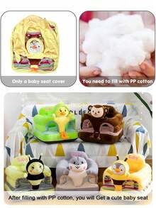 Toddler Anti-Fall Training Sitting Posture Sofa, Enlarged And Thickened Toddler Learning Seat. Baby Sofa Seat Cover. Filling Is Not Included.