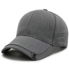 Gorras de béisbol sólidas para hombres Gorra de algodón al aire libre Gorras de hueso CasquetteHomme Trucker Hats AJLG - Gris Claro - Ver 2