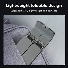 Lenovo X4 Aluminum Laptop Stand, Adjustable & Foldable Ergonomic Computer Riser – 9-Level Height Adjustment For 10-15.6 Inch Notebooks, Portable Desk Stand For Work, Study, Or Home Office