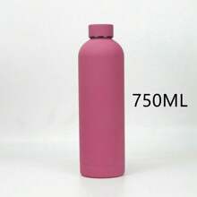 Taza de boca estrecha de acero inoxidable estilo estadounidense de 17/25oz500/750ml, botella de agua aislada al vacío portátil, termo deportivo con gran capacidad para senderismo y escalada, ideal para fiestas y regalos, de vuelta al colegio