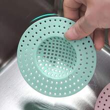 3/1pc Kitchen Sink Strainers | Hair & Food Catcher, Essential Drain Protection Baskets In Light Green & Blue, Durable Plastic Mesh For Home Use - Multicolor - View 2