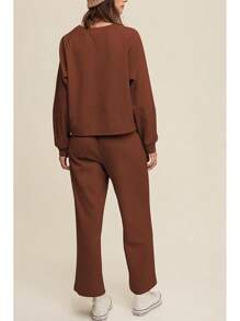 Cakulo Womens Sweatsuits 2 Piece Lounge Sets Fall Outfits Wide Leg Jogger Sweat Pants Loungewear Set Track Suits