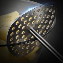 1 件易握不锈钢土豆捣碎器，带细网压板的土豆捣碎器 - 多用途厨房工具，用于制作食物泥、土豆泥和蔬菜，耐用的厨房小工具 - 銀色 - 查看 9