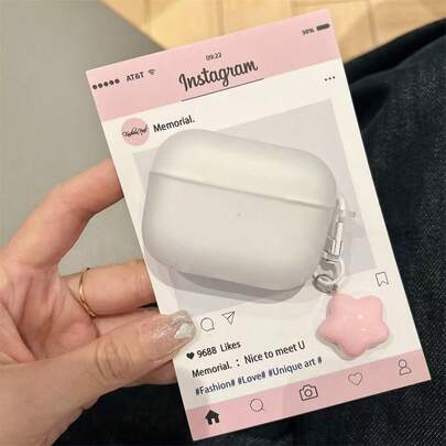 Simple White, Pink, Blue Bluetooth Wireless Protective Case, Compatible With Pro 2nd Gen, Earphone Protective Case 1/3/4/5, Wireless Protective Case For 2nd, 3rd And 4th Gen