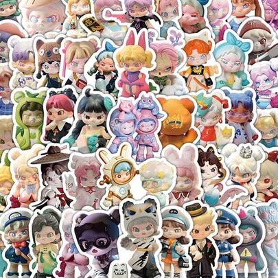180pcs Cartoon Dora Anything-Goes Stickers, Cute & Adorable Stationery Decorative Stickers, Water-Resistant