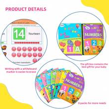 蒙特梭利英语词汇学习书籍，8 盒包含颜色、数字、单词、动物等，帮助孩子识别和学习各种关键的初始词汇，为阅读成功奠定基础