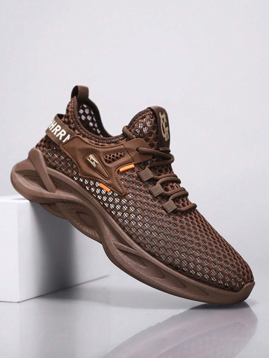 男士徒步鞋，夏季新款时尚休闲镂空透气运动跑步鞋，厚底防滑舒适凉爽，魔术贴设计适合水上活动，用途广泛，适合户外、工作、旅行、海滩、钓鱼，4 种颜色可选