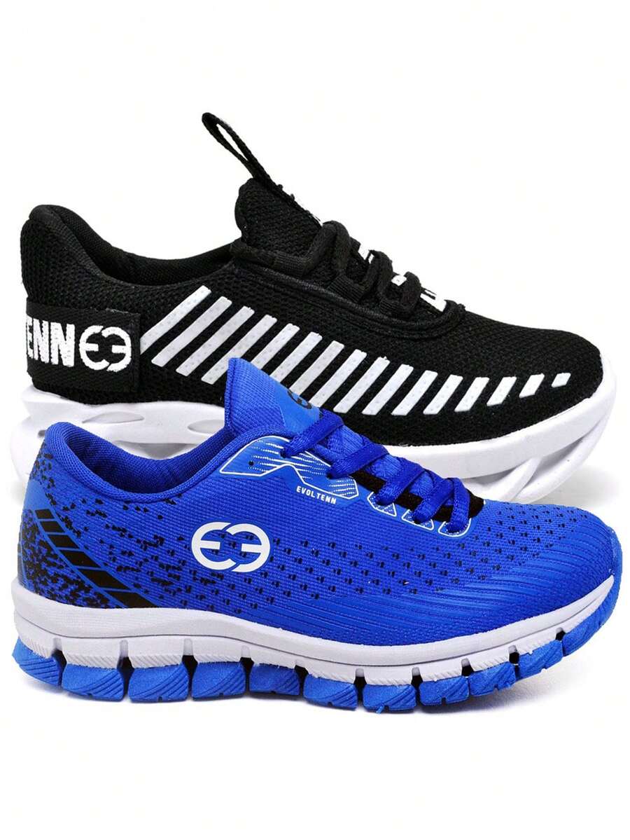 Evoltenn 2 Comfortable, Durable Children's Sneakers + Different Models - Đen và trắng - Xem 1